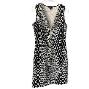 ILE New York Women  Dress Sleeveless V Neck with Zipper in the Front. Size 8